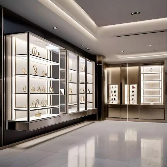 The Elegance of Stainless Steel Wall Mounted Jewelry Showcases: A Perfect Blend of Style and Functionality