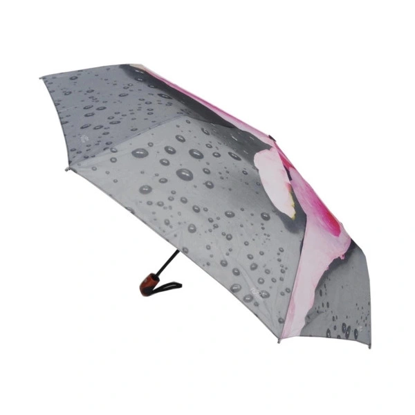 Flower Design 3-Folding Umbrellas: Style Meets Convenience