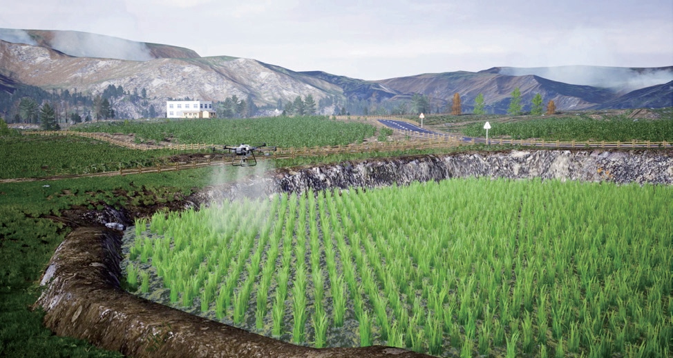 White Label Agricultural Drone Training Simulator for Realistic Crop Spraying Practice